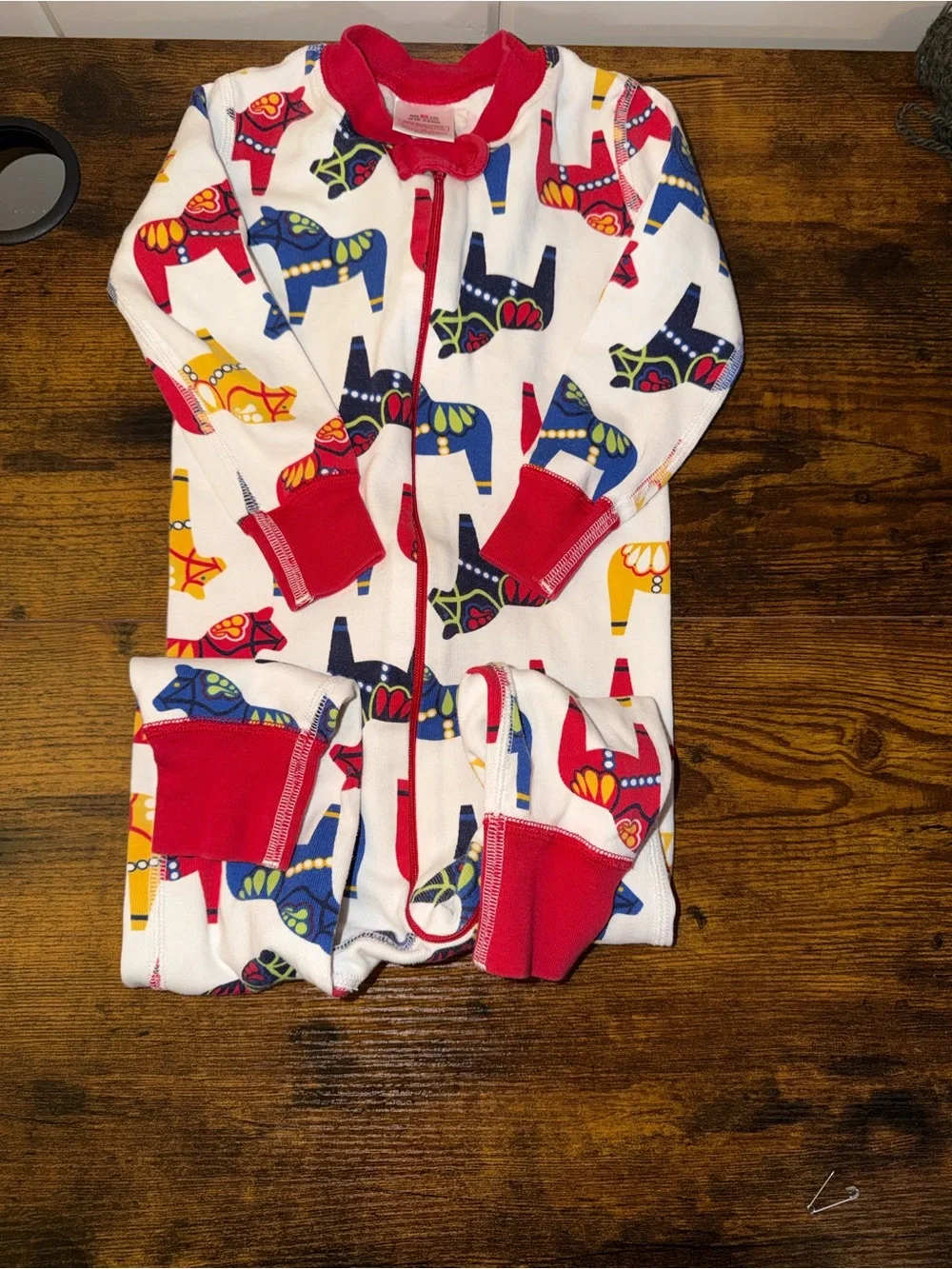 Hanna Andersson Dala Horse Organic Cotton Sleeper 18–24M